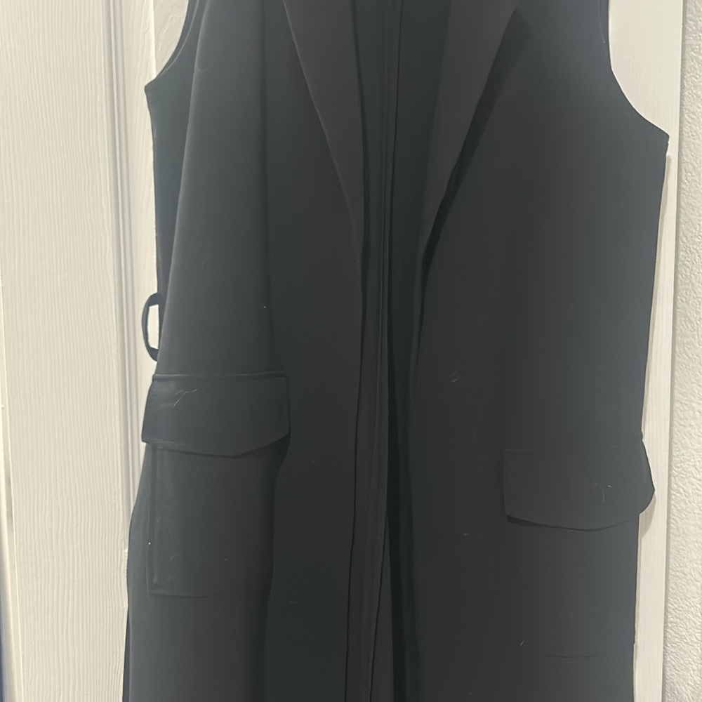 White House Black Market Black Sleeveless Vest